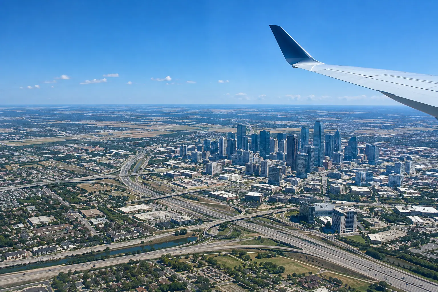 Dallas from the air